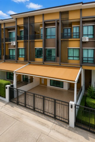 รร.ประสานสามัคคี 355ม. Robinson Lifestyle ราชพฤกษ์ 1.49 กม.  ให้เช่าทาวน์โฮมหรู 3 ชั้น  ชัยพฤกษ์ วงแหวน ลำโพ บางบัวทอง 3นอน 3น้ำ