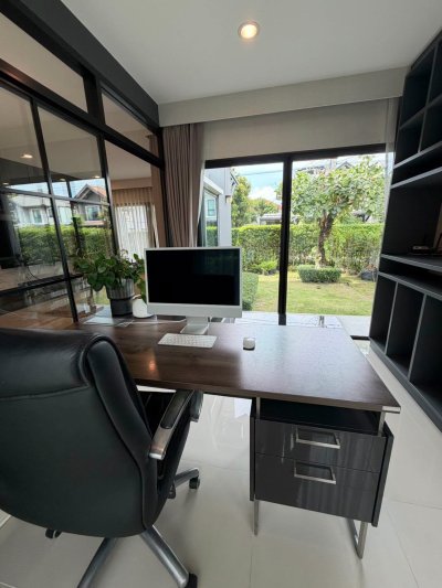 บ้านเดี่ยวให้เช่าพร้อมอยู่เฟอร์นิเจอร์ & เครื่องใช้ไฟฟ้าครบมีที่ชาร์จรถยนต์ด้วย - รูปที่ 5