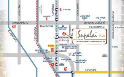 DSL-208 ขาย คอนโด Supalai Cute Ratchayothin - Phaholyothin 34 3590000 บาท กรุงเทพ จตุจักร ชั้นที่ 6 ชั้นทั้งหมด 8 ชั้น - รูปที่ 2