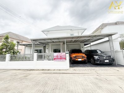 บ้านเดี่ยวหลังใหญ่ 244 ตร.ม วัชรพล-สุขาภิบาล 5 พร้อม SolarCell + EV Charger ราคาเพียง 5.59 MB. ผ่อนตรงเจ้าของได้ พิเศษซื้อเงินสดรับส่วนลดอีก