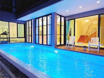 ให้เช่าบ้านเดี่ยว Pool Villa 3 ชั้น 625 ตรม. 7 ห้องนอน ซอยอินทามระ 29 ห้วยขวาง สุทธิสาร พร้อมสระว่ายน้ำ - รูปที่ 3