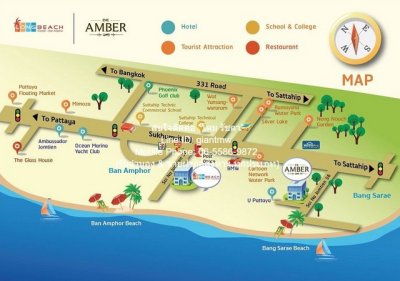 DSL-1000 ขาย คอนโด ดิ แอมเบอร์ De Amber ใกล้กับ หาดบางเสร่ ห้องนอน 2 ห้อง ห้องน้ำ 2 ห้อง ชลบุรี - รูปที่ 2