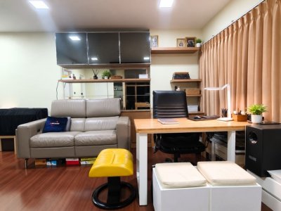 คอนโดห้องมุม 2 ห้องนอนของจริง ห่างจากโลตัสสุขุมวิท50เพียง100ม The Next Garden Mix 2ห้องนอน 1ห้องน้ำ  ห้องภาพดีมากไม่ต้องซ่อม ไม่เคยปล่อยเช่า - รูปที่ 3