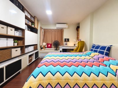คอนโดห้องมุม 2 ห้องนอนของจริง ห่างจากโลตัสสุขุมวิท50เพียง100ม The Next Garden Mix 2ห้องนอน 1ห้องน้ำ  ห้องภาพดีมากไม่ต้องซ่อม ไม่เคยปล่อยเช่า - รูปที่ 4