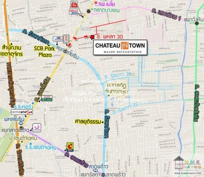 DSL-971 ขาย คอนโด CHATEAU IN TOWN MAJOR RATCHAYOTHIN ชาโตว์ อิน ทาวน์ เมเจอร์ รัชโยธิน 39 ตารางเมตร ชั้นทั้งหมด 8 ชั้น กรุงเทพ ห้องนอน 1 - รูปที่ 2