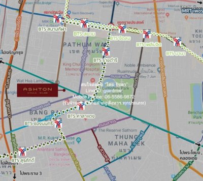 DSL-967 ขาย คอนโด แอชตัน จุฬา-สีลม ชั้นที่ 42 ใกล้กับ MRT สามย่าน - รูปที่ 2