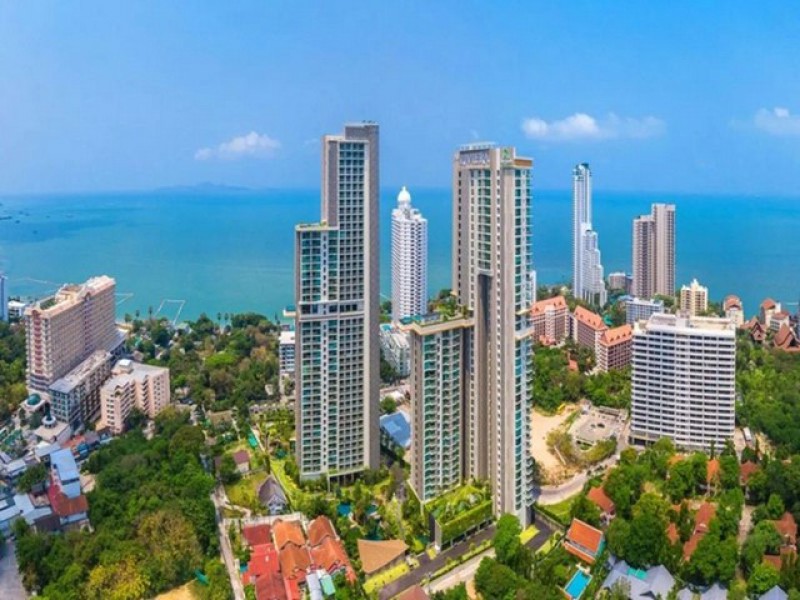 ขายคอนโด The Riviera Wongamat วงศ์อมาตย์ พัทยา 1นอน ห้องมุม วิวทะเล TP-C2537