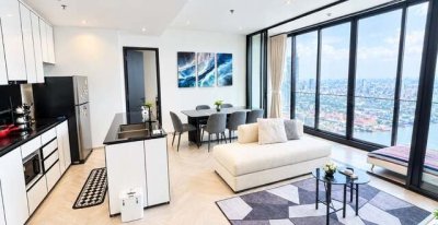 Experience High-Floor Waterfront Living Modern 78.8 SQ.M. 2BR Residence at Chapter One Charoennakon Riverside - รูปที่ 3