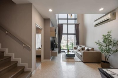 Elegant 2 Bedroom Duplex at The Crest Sukhumvit 34 Near BTS Thong Lo