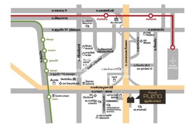 DSL-949 ให้เช่า บ้าน ให้เช่าบ้านแฝด 2 ชั้น แกรนด์ พลีโน่ สุขุมวิท–บางนา (Grande Pleno Sukhumvit–Bangna) ใกล้ Mega บางนา 44.20 ตร.ว. 3 น 4 - รูปที่ 2