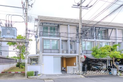 ขายทาวน์โฮม 3 ชั้น หลังมุม อารียา เดลี่ เกษตร-นวมินทร์ 24 ตร.ว. 3 ห้องนอน 3 ห้องน้ำ ต่อเติมครัว+ห้องข้างบ้านแล้ว ติดถนนเมนโครงการ - รูปที่ 2