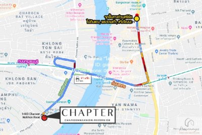 DSL-938 ให้เช่า คอนโด แชปเตอร์ เจริญนคร-ริเวอร์ไซด์ ชั้นที่ 42 ชั้นทั้งหมด 45 ชั้น ห้องนอน 2 ห้อง ห้องน้ำ 2 ห้อง - รูปที่ 2