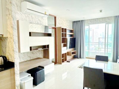 MRTเพชรบุรี 670ม. Penthouse มักกะสัน คอนโดหรู เซอร์เคิล 75 ตร.ม.  ให้เช่า 2นอน ห้องหัวมุม ชั้น 25 รพ.บำรุงราษฎร์ 600 ม. - รูปที่ 2