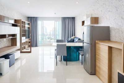 MRTเพชรบุรี 670ม. Penthouse มักกะสัน คอนโดหรู เซอร์เคิล 75 ตร.ม.  ให้เช่า 2นอน ห้องหัวมุม ชั้น 25 รพ.บำรุงราษฎร์ 600 ม. - รูปที่ 3