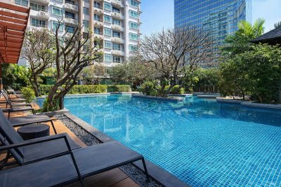 MRTเพชรบุรี 670ม. Penthouse มักกะสัน คอนโดหรู เซอร์เคิล 75 ตร.ม.  ให้เช่า 2นอน ห้องหัวมุม ชั้น 25 รพ.บำรุงราษฎร์ 600 ม. - รูปที่ 8