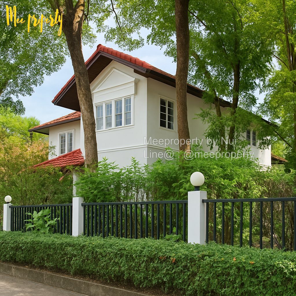 #ขายบ้านเดี่ยวหลังใหญ่ บรรยากาศรีสอร์ท  #สัมมากร รามคำแหง 112 (ซอย 48/4) พื้นที่กว้าง 120 ตร.วา พื้นที่ใช้สอย 245 ตร.ม. ME-246