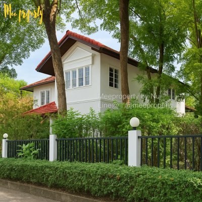 #ขายบ้านเดี่ยวหลังใหญ่ บรรยากาศรีสอร์ท  #สัมมากร รามคำแหง 112 (ซอย 48/4) พื้นที่กว้าง 120 ตร.วา พื้นที่ใช้สอย 245 ตร.ม. ME-246