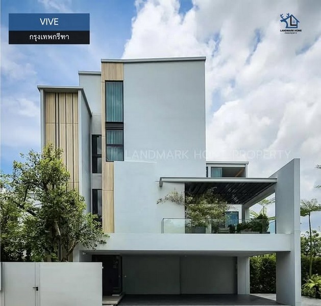IN-176 ให้เช่าบ้านหรู 3 ชั้น VIVE กรุงเทพกรีฑา 4นอน 1duplex 5 น้ำ มีลิฟท์ส่วนตัว บ้านเปล่าพร้อมยกเฟอนิเจอร์เข้าอยู่ได้เลย
