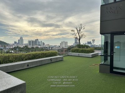 ให้เช่าพลัสคอนโด ศรีราชา ติดสวน ห้องริมสุด ติดโรงเรียนอัสสัมชัน ศรีราชา ราคา 8,500 บาท/เดือน | 33 ตร.ม. - รูปที่ 5