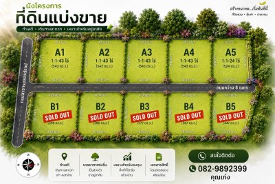 ใครสนใจแบ่งที่ดินขาย ต.วังม่วง จ.สระบุรี 6 ไร่ 2 งาน 98 ตร.วา - รูปที่ 2