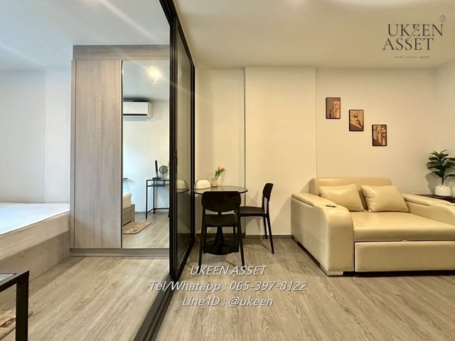 UK02-RC005 ให้เช่า Brixton Kaset-Sriracha Campus ห้องใหม่บิวอินสวย 8,500 บาท Smart Kitchen 27 ตร.ม