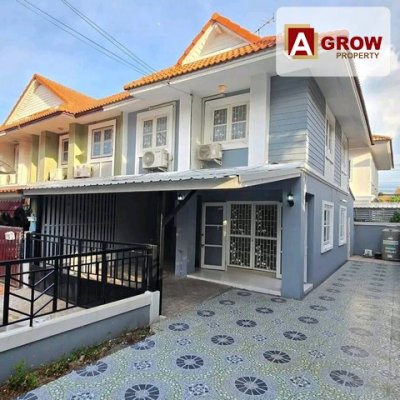 หมู่บ้านพฤกษา 21 บางใหญ่นนทบุรี บ้านมือสองภาพดีพร้อมอยู่ หลังมุมมีพื้นที่ใช้สอยข้างบ้าน - รูปที่ 2