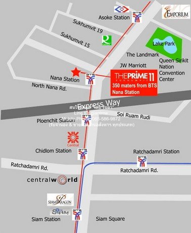DSL-828.2 ให้เช่า คอนโด The Prime 11 Sukhumvit เดอะ ไพรม 11 สุขุมวิท ชั้นทั้งหมด 31 ชั้น 90 ตารางเมตร ห้องนอน 2 ห้อง ห้องน้ำ 2 ห้อง - รูปที่ 2