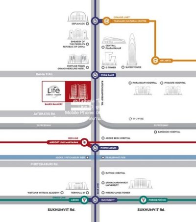 DSL-826 ให้เช่า คอนโด Life Asoke - Rama 9 ใกล้กับ รถไฟฟ้า MRT พระราม 9 ชั้นที่ 22 25000 บาทต่อเดือน - รูปที่ 2
