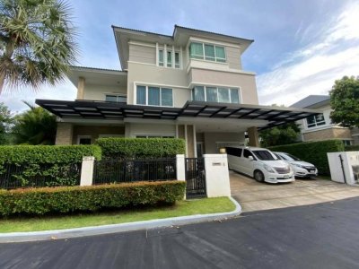ให้เช่าบ้านเดี่ยว 3 ชั้น 441 ตร.ม. โครงการ กรุงเทพกรีฑา แกรนด์ บางกอก บูเลอวาร์ด