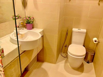 เมืองทองธานี 900ม. 34.27ตร.ม.พร้อมเฟอร์ฯ Double Lake Condo เมืองทองธานี 1 นอน 1 น้ำ ชั้น7 ฝั่งทิศเหนือ ใกล้ตลาดบุญเจริญ - รูปที่ 8