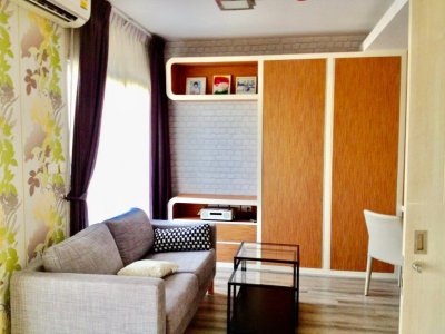 เมืองทองธานี 900ม. 34.27ตร.ม.พร้อมเฟอร์ฯ Double Lake Condo เมืองทองธานี 1 นอน 1 น้ำ ชั้น7 ฝั่งทิศเหนือ ใกล้ตลาดบุญเจริญ - รูปที่ 3