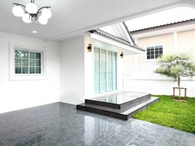 หมู่บ้าน รัตนากรวิลเลจ5 บ้านเดี่ยวซอยเนิน ทำเลดีตรงข้ามอนามัยหนองสมอ - รูปที่ 4