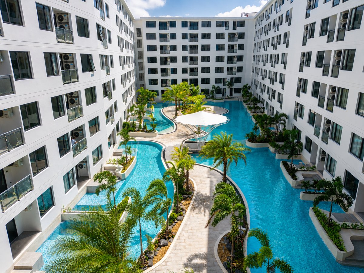 อพาร์ทเมนในบางเทา-850 เมตรที่จะจับบีชคลับและโรงแรมระดับโครงสร้างพื้นฐาน