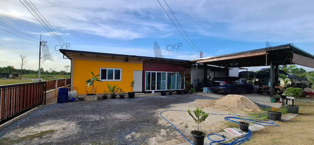 L260028 | บ้านและที่ดิน โครงการบ้านสวนไม้งาม คลอง 15 พร้อมสวนผสม ระบบสปริงเกอร์รดน้ำ น้ำ-ไฟฟ้าครบ