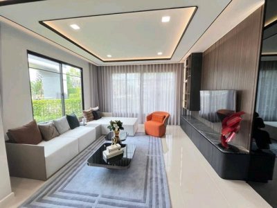 ขายบ้านเดี่ยวหรู โครงการมือ 1 แปลงมุม Grand Britania สุขสวัสดิ์–วงแหวน | บ้านหลังใหญ่ บรรยากาศส่วนตัว สไตล์ Modern British Luxury - รูปที่ 2