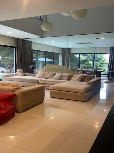 ขายบ้านเดี่ยวหลังใหญ่สไตล์ โมเดิร์น เนื้อที่ 1 ไร่ จรัญสนิทวงศ์ 35 ใกล้โรงพยาบาลศิริราช เพียง 4 กม. สระว่ายน้ำส่วนตัว ทำเลเงียบสงบ - รูปที่ 4