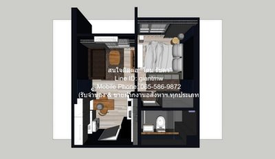DSL-822 ขาย คอนโด The Key Sathorn - Charoenraj เดอะคีย์ สาทร - เจริญราษฎร์ กรุงเทพ ห้องนอน 1 ห้อง ห้องน้ำ 1 ห้อง - รูปที่ 3