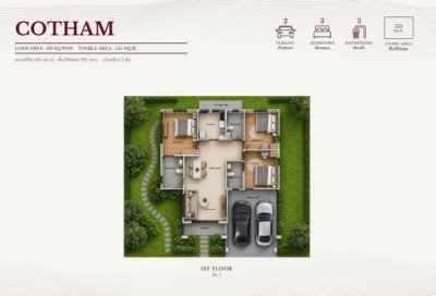 บ้านสไตล์ English Modern Living ทำเลน่าอยู่ เดินทางสะดวก แม่ริม - รูปที่ 4