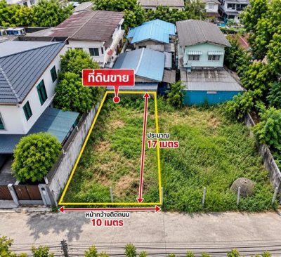ายที่ดินสายลวด 1/8 เมืองสมุทรปราการ 40 ตร.ว. หน้ากว้าง 10 ม. ใกล้สุขุมวิท เหมาะสร้างบ้าน - รูปที่ 4