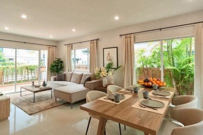 บ้าน 2 ชั้น สไตล์โมเดิร์น คอนเทมโพรารี่ เฟอร์นิเจอร์ครบ สันกำแพง - รูปที่ 3