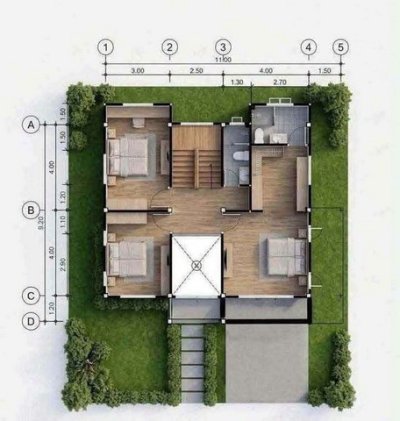 บ้านเดี่ยว 2 ชั้น สไตล์หรู พร้อมเข้าอยู่ สันผักหวาน - รูปที่ 8