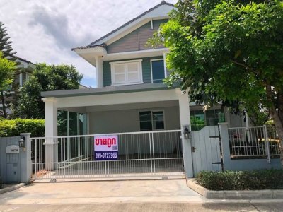 บ้านเดี่ยว 2 ชั้น บ้านสวยสไตล์อังกฤษ หมู่บ้านสีวลี อยุธยา 2 (เกาะเรียน) - รูปที่ 2
