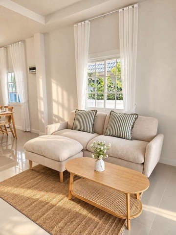 บ้านสวยสไตล์ Minimal Cozy ตกแต่งครบ พร้อมเข้าอยู่ สันกำแพง - รูปที่ 2