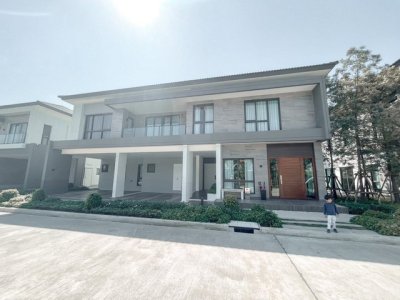 บ้านเดี่ยว The City Bangna 1 ให้เช่า หลังใหญ่ 5 ห้องนอน โถง Double Volume พื้นที่ 416 ตร.ม. ตกแต่งครบ ใกล้ Mega Bangna