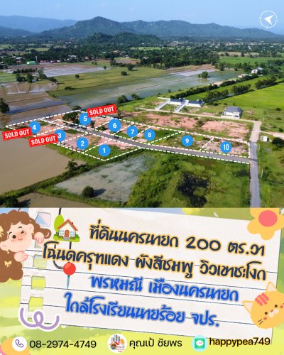 ขายที่ดินวิวเขา ผังสีชมพู ต.พรหมณี อ.เมืองนครนายก โฉนดครุฑแดง เริ่มต้น 200 ตร.วา - รูปที่ 2