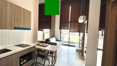 ให้เช่า คอนโด Duplex 2 ชั้น อัลติจูด ยูนิคอร์น สาทร-ท่าพระ (Altitude Unicorn Sathorn-Thapra) ขนาด 50.97 ตร.ม. 2 นอน 1 น้ำ ติด BTS ตลาดพลู