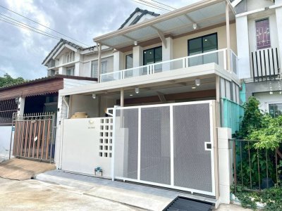 ขายทาวน์เฮาส์ 2 ชั้น พฤกษา 76 ซอย 1 บางใหญ่-แก้วอินทร์ หน้าบ้านไม่ชนใคร วิวโปร่งเป็นส่วนตัว - รูปที่ 2