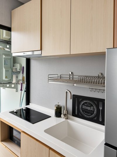 ขาย V Condo ศาลายา –ตกแต่งบิลต์อินทั้งห้อง วิวสนามกอล์ฟ ห้องไทป์หายากใกล้ ม.มหิดล - รูปที่ 7