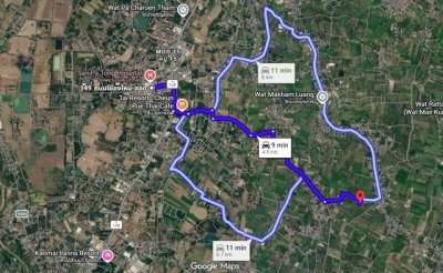 ขายที่ดินเปล่า 1-1-10.3ไร่ 913,400บ. สวนกล้วย ถนน น้ำ ไฟฟ้า มีธารน้ำผ่าน ใกล้โรงเรียนบ้านร่องน้ำ หมู่7 ต.มะขามหลวง อ.สันป่าตอง เชียงใหม่ - รูปที่ 7