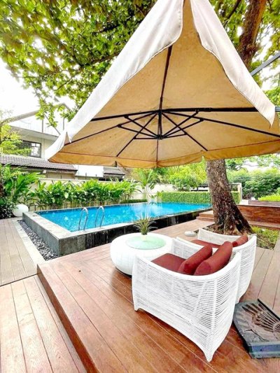 ดองกิ มอลล์ ทองหล่อ เฟอร์หรูครบ บิ้วอิน คฤหาสน์ Pool Villa 5นอน 6น้ำ  จอดรถ10 คัน BTS เอกมัย 18-26 - รูปที่ 2